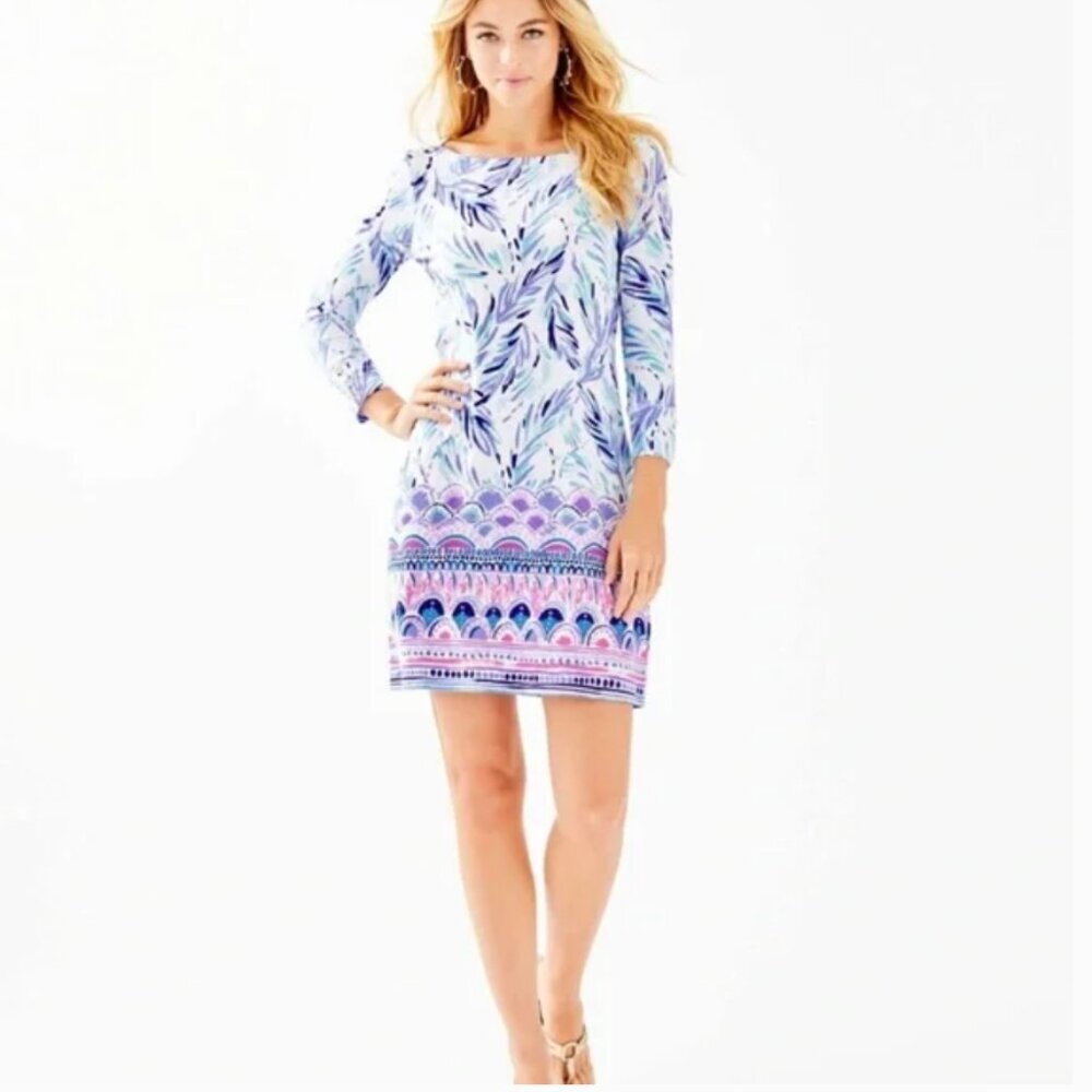 Lilly Pulitzer Sophie Dress UPF 50+ Resort White Flock Together